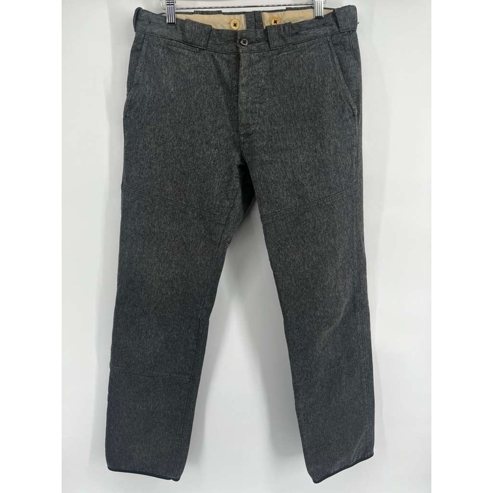 Vintage Polo Ralph Lauren Modern GI Pants Twill Weave Gray Rib Cotton Size 32x32